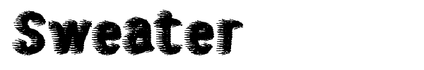 Sweater font