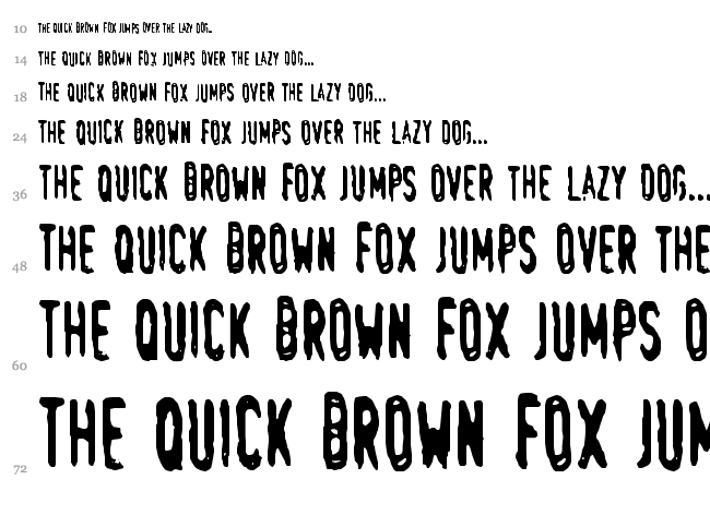 Swede Trauma font waterfall