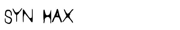 Syn Hax font