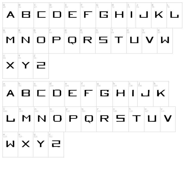 Tequila Heights Sobria Borracha font map