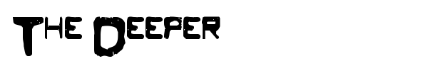 The Deeper font