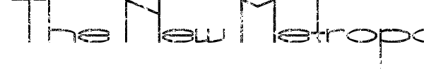 The New Metropolitan font