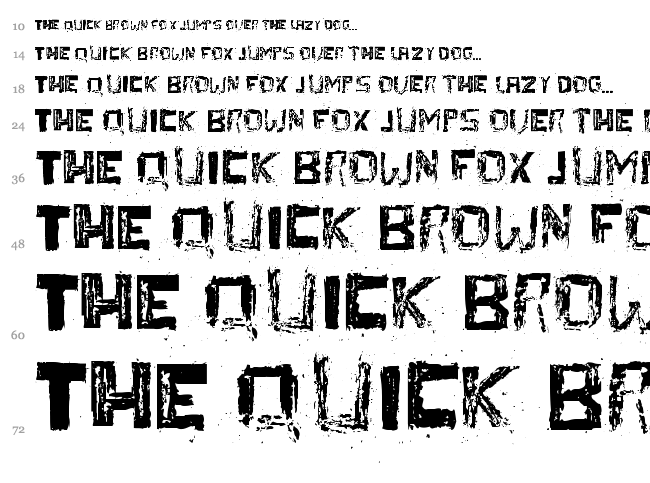 Thereza font waterfall