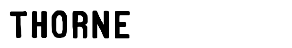 Thorne font