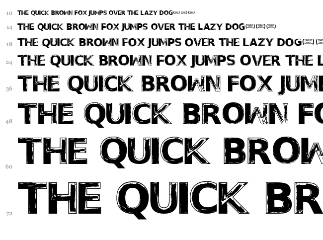 Thoughts of Her font waterfall