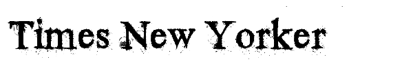 Times New Yorker font