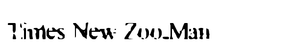 Times New Zoo-Man font preview