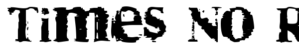 Times No Roman font preview