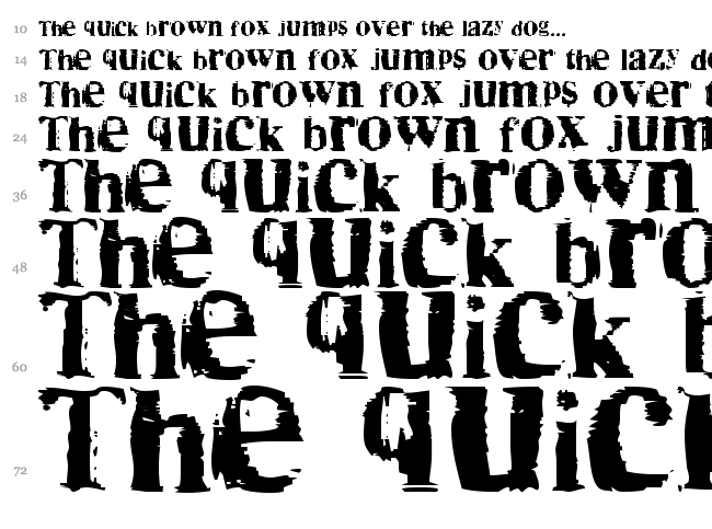 Times No Roman font waterfall
