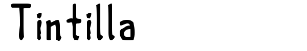Tintilla font