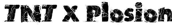 TNT X Plosion font