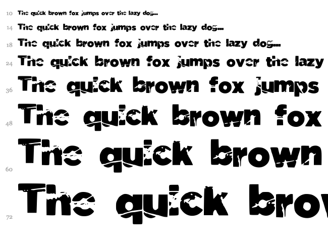 Tomb Raider font waterfall