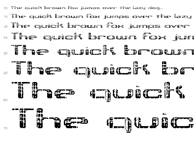 Tonik font waterfall