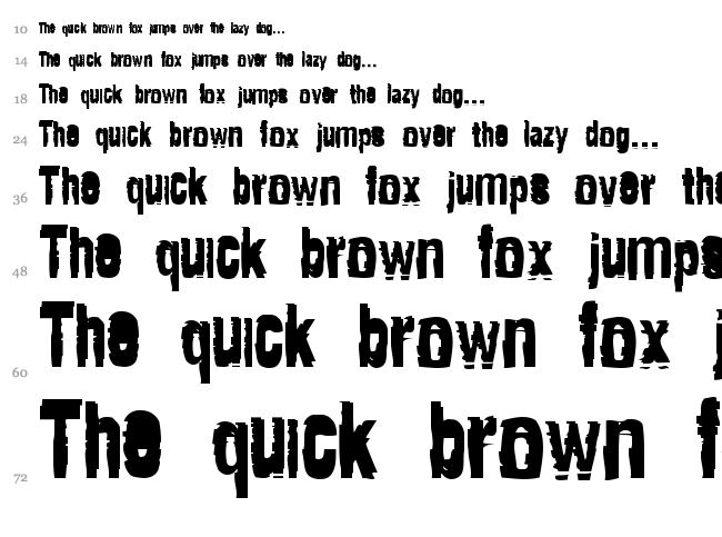 Tragedia font waterfall