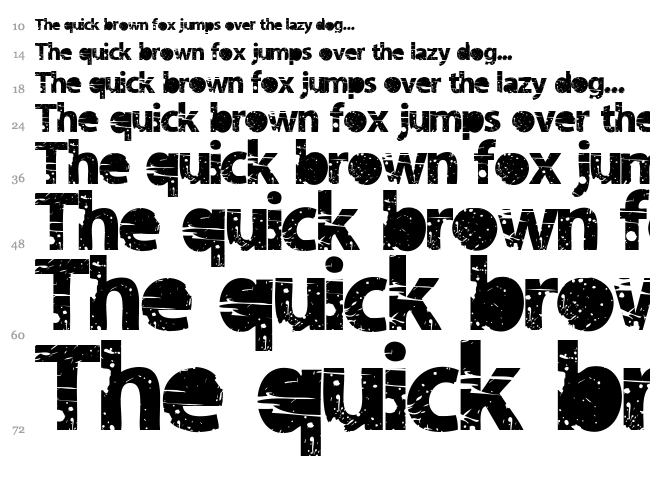 Tramyad font waterfall