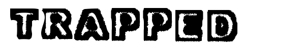 Trapped font