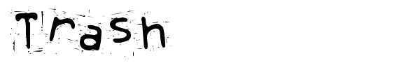 Trash font