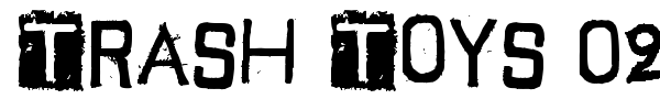 Trash Toys 02 font