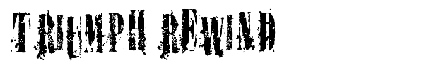 Triumph Rewind font