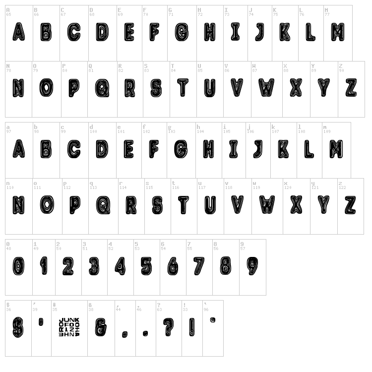 Trolli font map