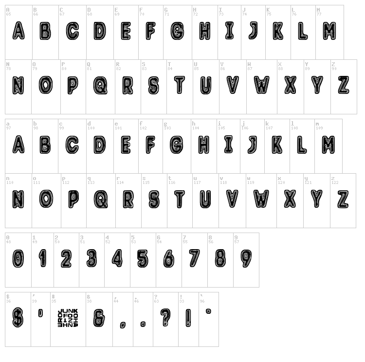 Trolli font map