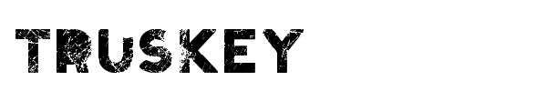 Truskey font