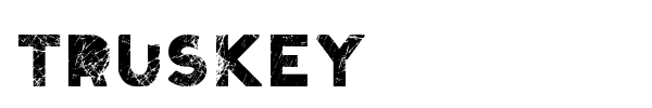 Truskey font preview