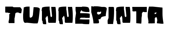 Tunnepinta font