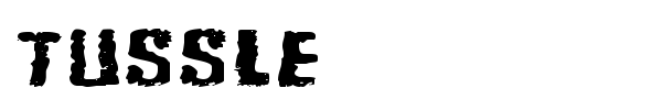 Tussle font preview