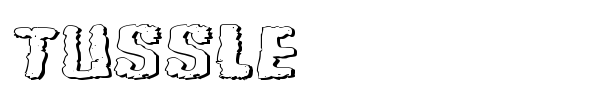 Tussle font preview