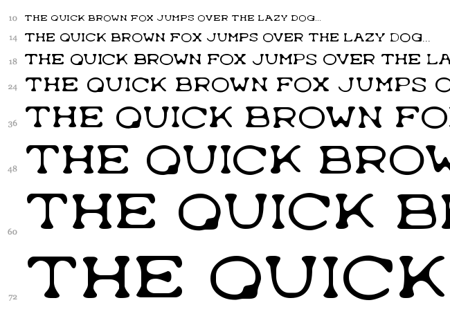 Typewrong font waterfall
