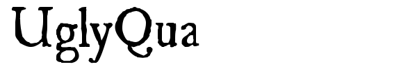 UglyQua font