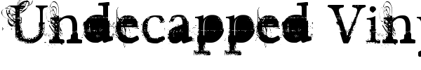 Undecapped Vinyl font