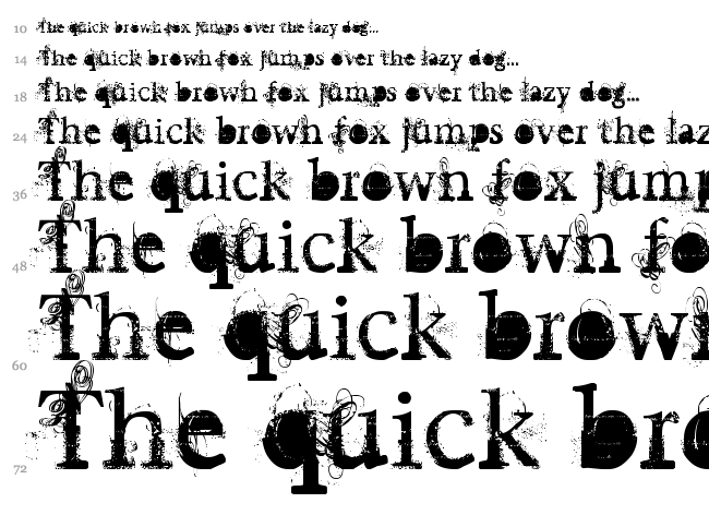 Undecapped Vinyl font waterfall