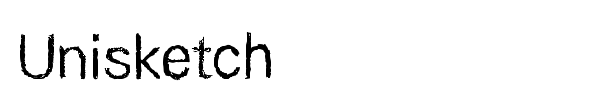 Unisketch font