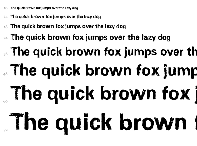 Unisketch font waterfall