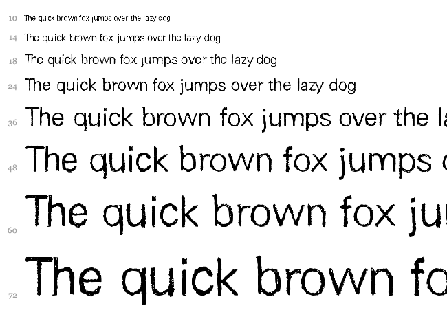 Unisketch font waterfall