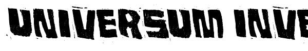 Universum Invenire font