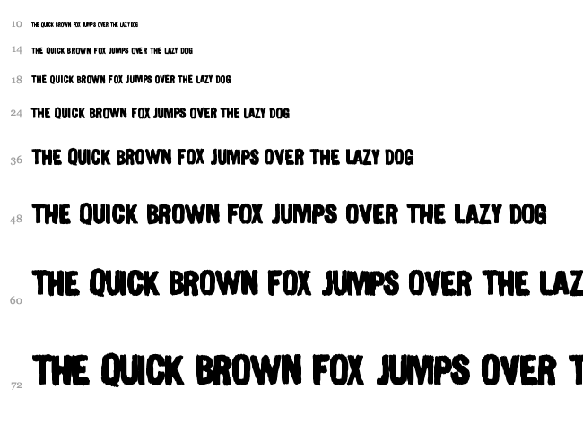 Urban Paints font waterfall