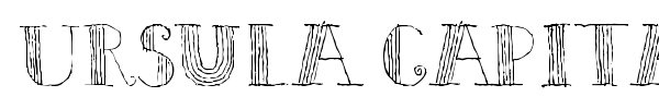 Ursula Capitals font
