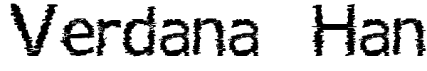 Verdana Hand font