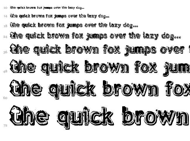  font waterfall