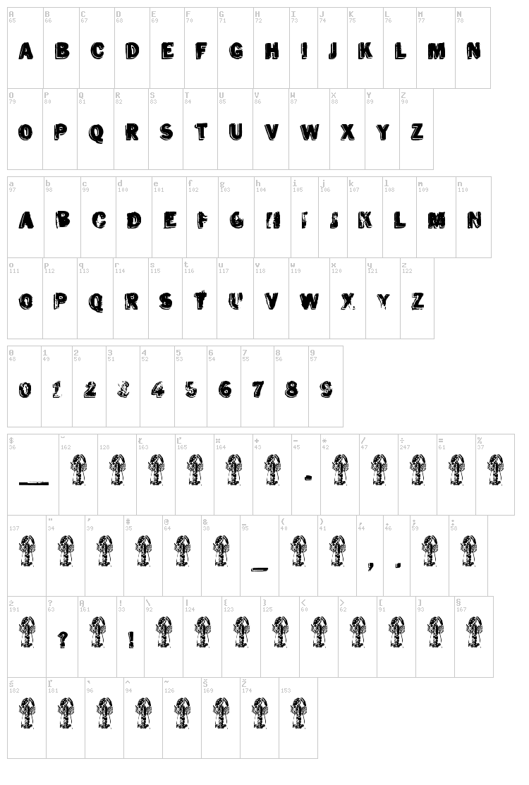 Ves font map