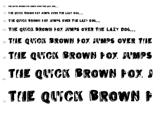 Ves font waterfall