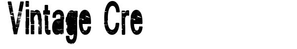 Vintage Cre font