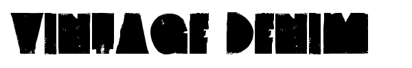 Vintage Denim font