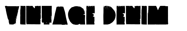 Vintage Denim font preview
