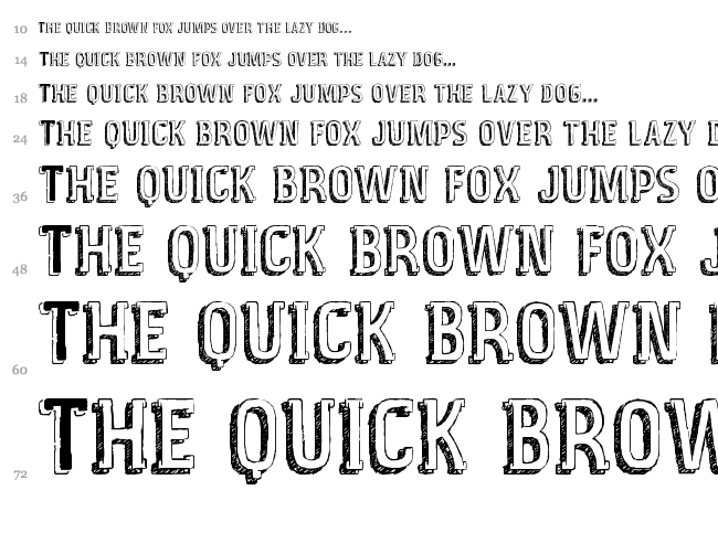 Vintage Fair font waterfall
