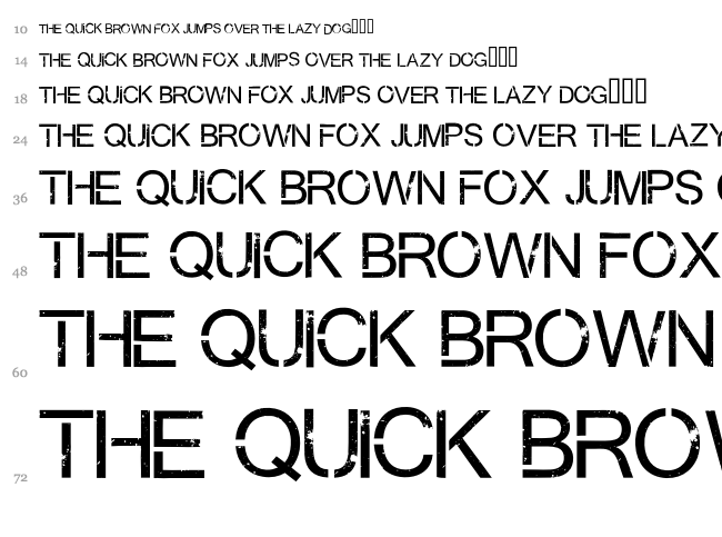Virtual Bliss font waterfall