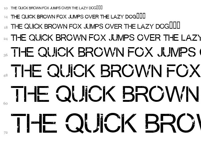 Virtual Bliss font waterfall